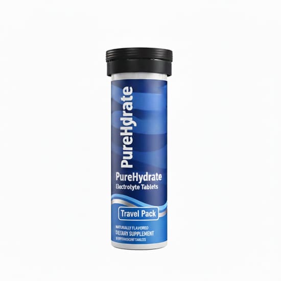 PureHydrate Electrolyte Tablets Tavel Size